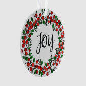 ウォーターカラーホリデーリース オーナメント (正面)