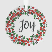 ウォーターカラーホリデーリース オーナメント (裏面)