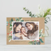 ウォーターカラーホリークラフト紙ボタニカルフォト (スタンド正面)