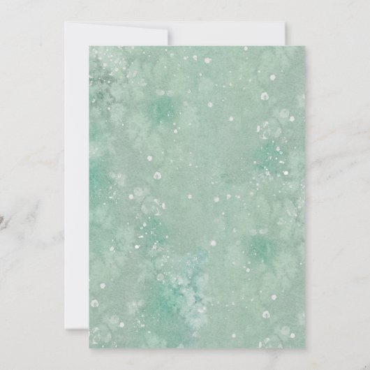 ウォーターカラーホリーフェスティバルホリデーパーティー 招待状 (裏面)