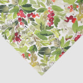 ウォーターカラーホリーベリークリスマスティッシュペーパー 薄葉紙 (詳細)