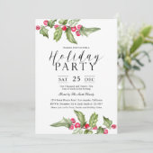 ウォーターカラーホリーベリーブランズホリデーパーティー 招待状 (スタンド正面)