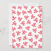 ウォーターカラーホリーベリーブランズホリデーパーティー 招待状 (裏面)