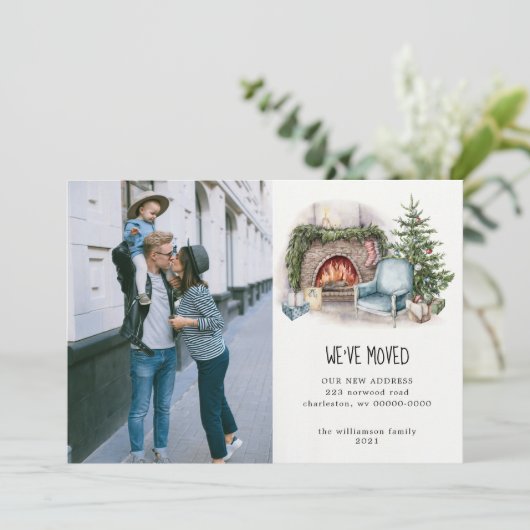 ウォーターカラーホームホリデーフォトムービングアナウンスメント (スタンド正面)