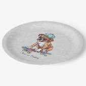 ウォーターカラーボクサー紙プレート ペーパープレート (アングル)