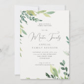 ウォーターカラーボタニカルファミリー懇親会招待状 (正面)