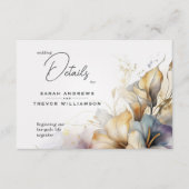 ウォーターカラーボホカラリリーフローラ エンクロージャーカード (正面)