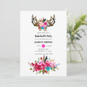 ウォーターカラーボホシックフローラバチェロレッテ 招待状 (スタンド正面)