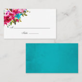 ウォーターカラーボホシックフローラ結婚ズ プレイスカード (正面/裏面)