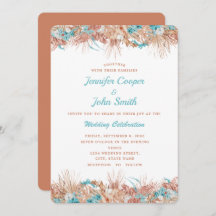 ウォーターカラーボホテラコッタフローラ結婚ズ