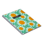 ウォーターカラーボホフォークアーインスパイアトデイジー ノートブック (右側)