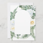 ウォーターカラーボホブーケ招待状 招待状 (裏面)