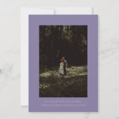 ウォーターカラーボホマッシュルームパープルレトロ セーブザデート (裏面)