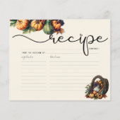 ウォーターカラーボホーカンプキンレシピカード (正面)