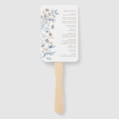 ウォーターカラーボホ結婚式 プログラム ハンドファン (裏面)