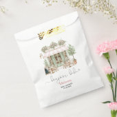 ウォーターカラーボンジュールベベのベビーシャワー紙皿 フェイバーバッグ (封をした状態)