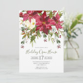 ウォーターカラーポインセティアスホリデーオープンハウス 招待状 (スタンド正面)