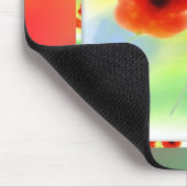 ウォーターカラーポピーマウスパッド マウスパッド (コーナー)