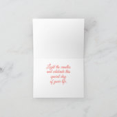 ウォーターカラーポピー誕生日カード カード (内部)