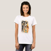 ウォーターカラーポムチパピーTシャツ Tシャツ (正面フル)