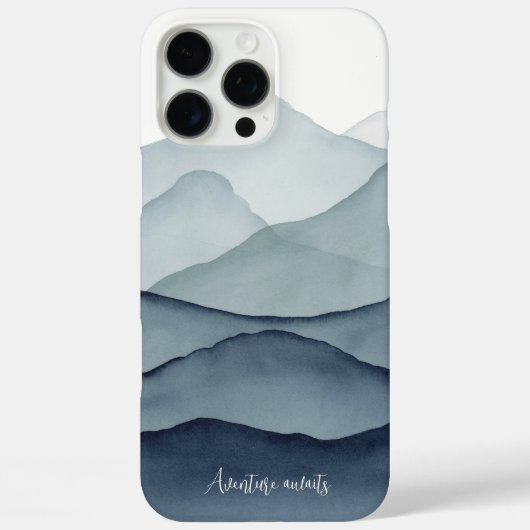 ウォーターカラーマウンテンで冒険の始まり Case-Mate iPhoneケース (裏面)