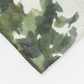 ウォーターカラーマウンテンフォレストベアパーソナライズされたボーイ フリースブランケット (角)