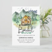 ウォーターカラーマウンテンブライダルシャワー 招待状 (スタンド正面)