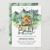 ウォーターカラーマウンテンブライダルシャワー 招待状 (正面/裏面)