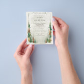 ウォーターカラーマウンテン素朴グランドリオーキング チラシ (手)