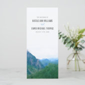 ウォーターカラーマウンテン結婚式 プログラム (スタンド正面)