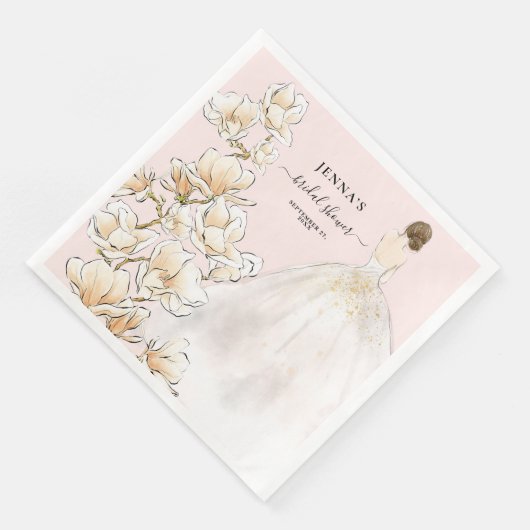 ウォーターカラーマグノリアブライドブライダルシャワー (コーナー)