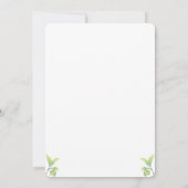 ウォーターカラーマグノリアリースバプテスマ招待状 招待状 (裏面)