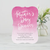 ウォーターカラーマザーズデイディナー招待状 招待状 (スタンド正面)