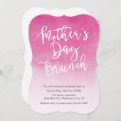 ウォーターカラーマザーズデイブランチ招待状 招待状 (正面/裏面)
