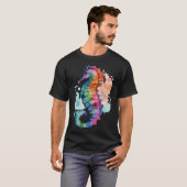 ウォーターカラーマジック タツノオトシゴ Tシャツ (正面フル)