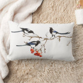 ウォーターカラーマッパイバード自然アート装飾用クッション ランバークッション (ブランケット)