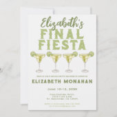 ウォーターカラーマルガリタファイナルフィエスタバチェロレッテ 招待状 (正面)