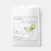 ウォーターカラーマルガリータサンキューブライダルシャワー フェイバーバッグ (正面)