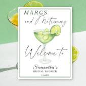 ウォーターカラーマルガリータブライダルシャワーへようこそ ポスター