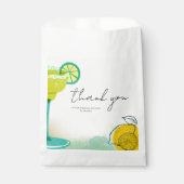 ウォーターカラーマルガリータライムテキーラブライダルシャワー フェイバーバッグ (正面)