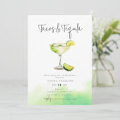 ウォーターカラーマルガリータライムブライダルシャワー 招待状 (スタンド正面)