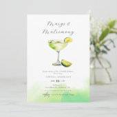 ウォーターカラーマルガリータライムブライダルシャワー 招待状 (スタンド正面)