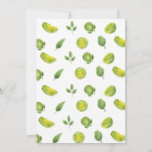 ウォーターカラーマルガリータライムブライダルシャワー 招待状 (裏面)