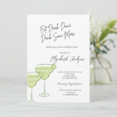 ウォーターカラーマルティーニブライダルシャワー 招待状 (スタンド正面)