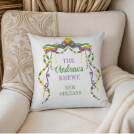 ウォーターカラーマルディグラスビーズ パーソナライズされた クッション