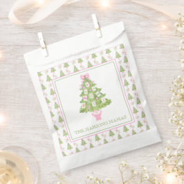 ウォーターカラーマージャンクリスマスツリーパーティー フェイバーバッグ