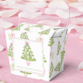 ウォーターカラーマージャンクリスマスツリーパーティー フェイバーボックス