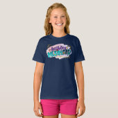 ウォーターカラーマーメイド誕生日 Tシャツ (正面フル)