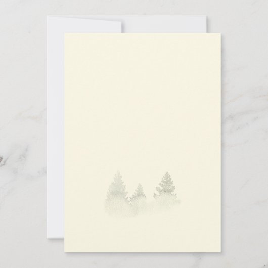 ウォーターカラーミスティウッドレトロ素朴ファミリー懇親会 招待状 (裏面)