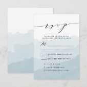 ウォーターカラーミスト | 結婚式出欠カード 出欠カード (正面/裏面)